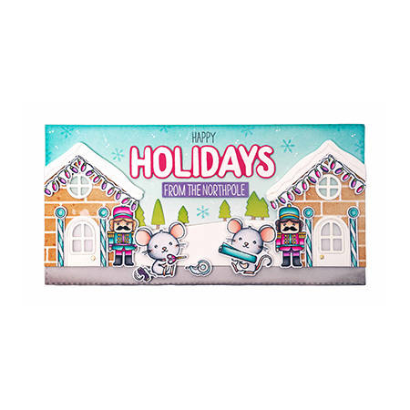 STUDIO LIGHT Stanzform Präge Stanzschablone Cutting Die + Stempel, Christmas crew 