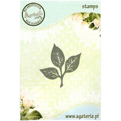 AGATERIA - Transparent Stempel Motivstempel Clear Stamp - leaves Blätter