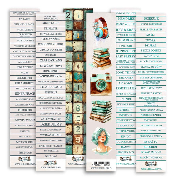 Scrapbooking Streifen Set 5x30 cm - UHK Gallery - Essence and Form