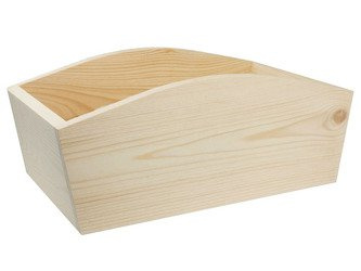 Holzbehälter Kiefer - Übertopf, Organizer & DIY-Dekobasis 21,5×13×10 cm