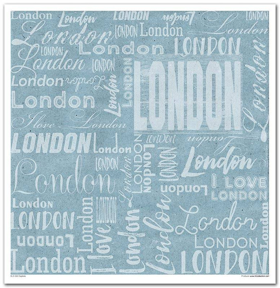ITD COLLECTION Setz 11Stk 30x30cm Scrapbooking Papier -Capitals
