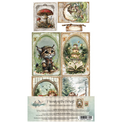 ALCHEMY OF ART Set 15x30cm Scrapbooking Papier, Magic of the Northern Lights, aurora