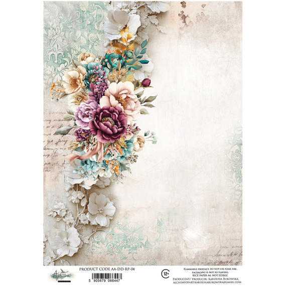Reispapier für Decoupage A4 - Art of Alchemy -  Dreamy Dreams, Ornamente