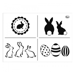 VIVA DECOR Maske / Schablone eines Osterhasen-Eis