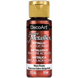 DECOART Dazzling Metallics Acrylic Paint, Acrylfarbe - Worn Penny 59 ml 