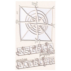 SCRAPINIEC Dekorpappe Die Cut Chipboard Dekoration Ornament, Kompass Reisen