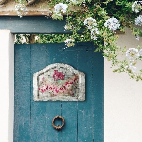 Shabby Chic Decoupage Reispapier, Hintergrund, Aquarell, Pastell Rosen ITD-R1674 - A4