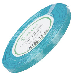 Satinband 6 mm - blau - 32 lfm