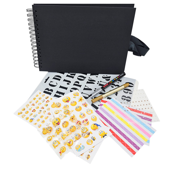 FOTOALBUM A4 schwarz - 40 Karten