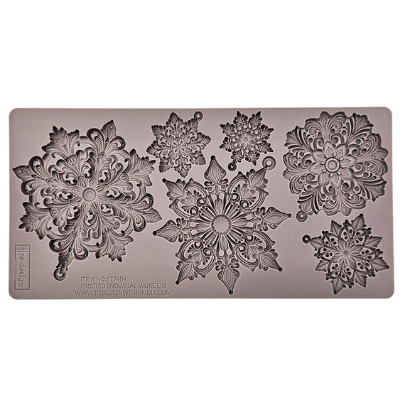 PRIMA SILIKONFORM Mold Abformen Gießen Mould, Frosted Snowflake