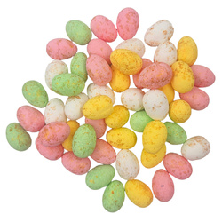 STYROPOREIER Ostern Dekoration Ostereier Wachtel 50 Stück, 1,8x2,5cm - Mix aus 7 Farben