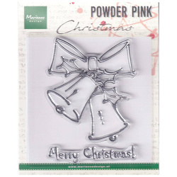 MARIANNE DESIGN Transparent Acryl Stempel Motivstempel - Merry Christmas bells Glocken