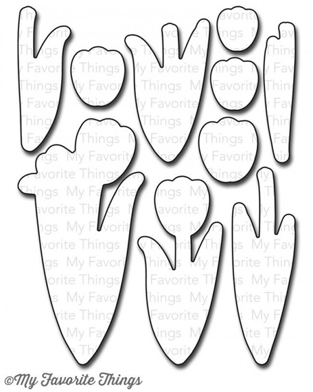 Stanzform Präge Stanzschablone Cutting Die - Die-namics - Frühlingstulpen
