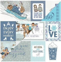 AUTHENTIQUE 30x30cm doppelseitig Scrapbooking Design Papier, Frosted FRS006