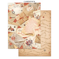 Set aus Junk Journal-Papieren, Aufklebern und Elementen - Gear Up For Christmas - Stamperia 