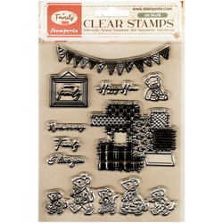 Transparenter Stempel - Family party - Stamperia