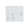 Dekorpappe Die Cut Chipboard - Zahlen - Kreatywna Pracownia