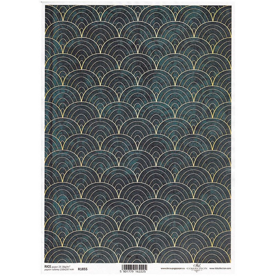 ITD Reispapier Decoupage Bastelpapier Softpapier Serviettentechnik, Grund R1855