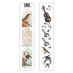 Scrapbooking Papier Streifen - Lexi Design - Blooming Lullaby 04