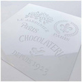 ITD Mixed Media Schablone STENCIL für Decoupage Scrapbooking 16x16, ST0033 Paris Chocolaterie