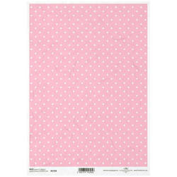 Reispapier für Decoupage in Punkten ITD-R1728 - A4 