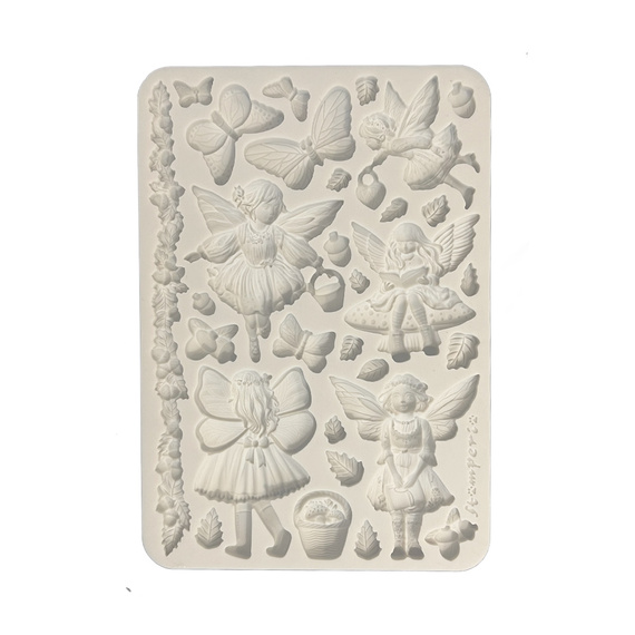 Silikonform Mold Gießen Mould - Whispering Woods - Feen - Stamperia