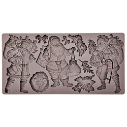 PRIMA SILIKONFORM Mold Abformen Gießen Mould, Santa's Holiday Cheer