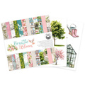 P13 Set 24 Blatt 15x15cm doppelseitig Scrapbooking Papier Block 240g, Breathe and Bloom