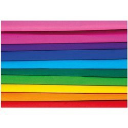 HAPPY COLOR Krepppapier Floristenkrepp Krepp-Papier 10Stk. 25x200cm, Regenbogenfarben
