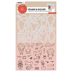 STUDIO LIGHT Stanzform Präge Stanzschablone Cutting Die + Stempel, Christmas crew