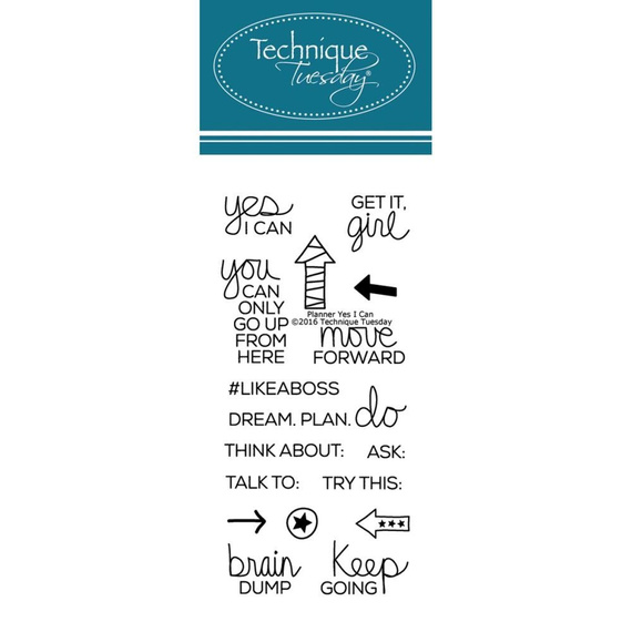 TECHNIQUE TUESDAY Transparent Stempel Motivstempel Clear Stamp - Planner 