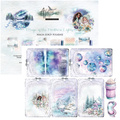 ALCHEMY OF ART Set 20x20cm Scrapbooking Papier, Magic of the Northern Lights