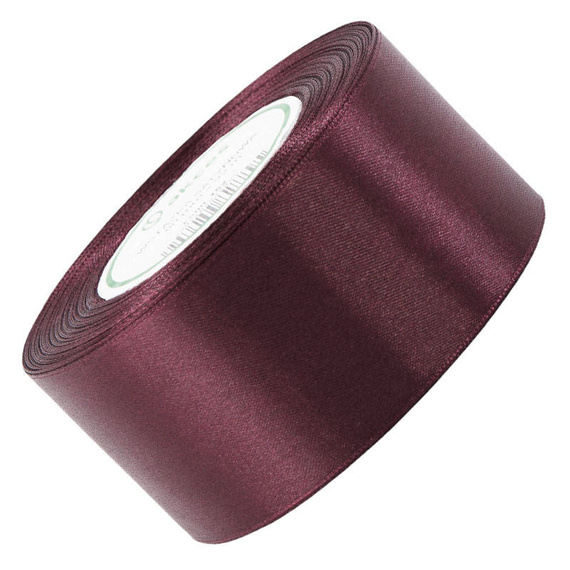 Satinband 50 mm - kastanienbraun - 32 Meter