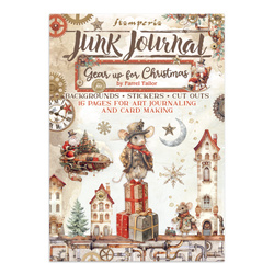 Set aus Junk Journal-Papieren, Aufklebern und Elementen - Gear Up For Christmas - Stamperia