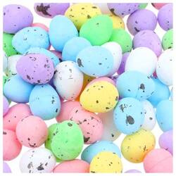 STYROPOREIER Ostern Dekoration Ostereier 100 Stück, 1,5x1,8 cm - Farbmischungen