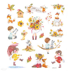 DPCraft AUFKLEBER Dekor Stickers Scrapbooking 19 Stk., Little Autumn