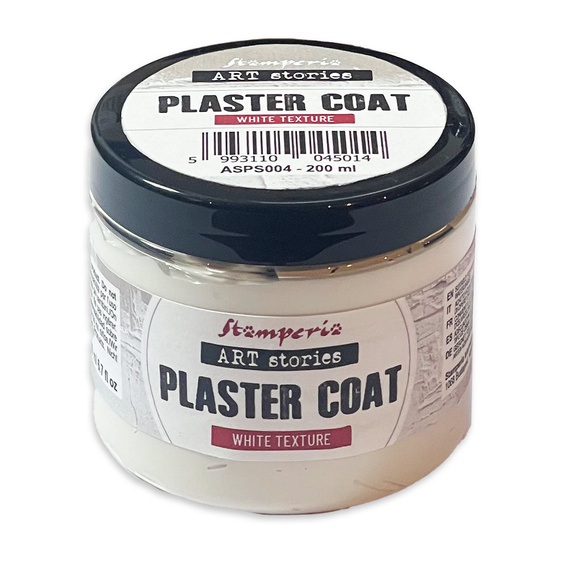 Plaster Coat Strukturpaste weiß glatt 200ml - Stamperia Art Stories