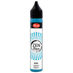 Farbe mit Applikator, um Punkte zu machen Zen Pen - Viva Decor - Blau