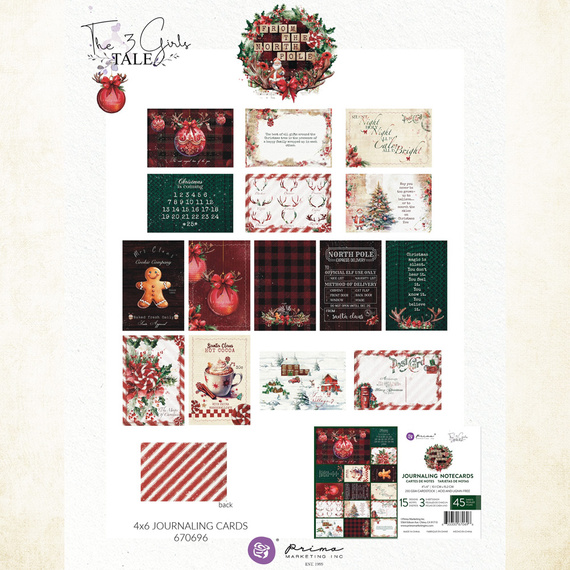 Prima - Journaling Notecards 10x15 cm – From the North Pole