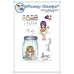 WHIMSY STAMPS - Gummistempel Motivstempel - Believe - Feen