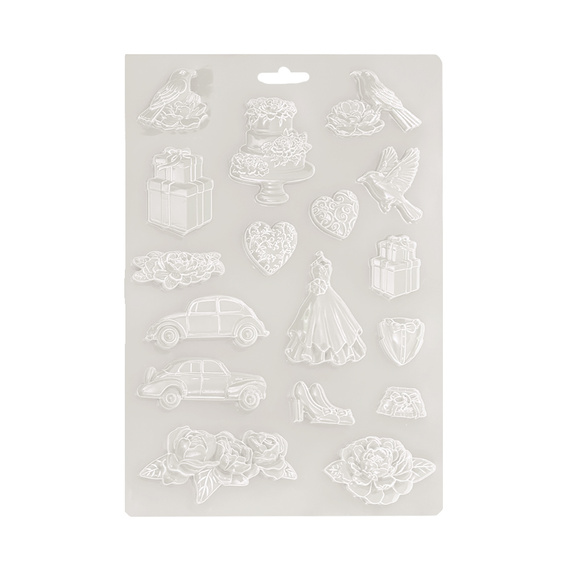 STAMPERIA flexible Gießform aus Kunststoff Form Mold Mould Dekor, Timeless