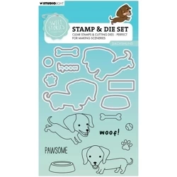 Stanzform Präge Stanzschablone Cutting Die und Stempel - StudioLight - Dachshund - Dackelhunde