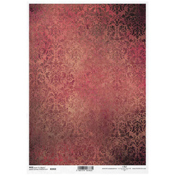 ITD Reispapier Decoupage Bastelpapier Serviettentechnik, R1922 rosa Damast
