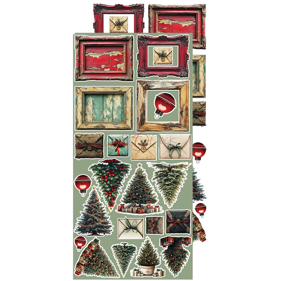 Scrapbooking Papier Set - Craft o'clock - Extras Set - Oh Christmas Night  - MIX