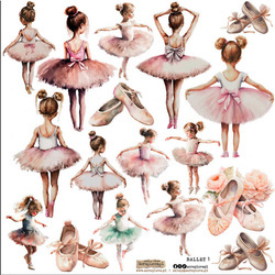 AUFKLEBER Dekor Stickers - ScrapLove - Ballett 1