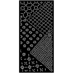 Schablone mischtechnik 3D 12x25cm - Quiet Days Mixed Tiles - Stamperia