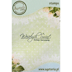 AGATERIA - Transparent Stempel Motivstempel Wesołych Świąt - Untertitel PL