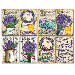 DECORER Scrapbooking-Bastelpapier-Set 11x7 cm - Lavender