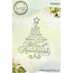 AGATERIA - Transparent Stempel Motivstempel - Z głębi serca płynące... - Untertitel PL Christbaum