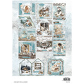 STUDIO LIGHT A4 Papierset + Elemente Scrapbooking Papier, Snowy Winter Days